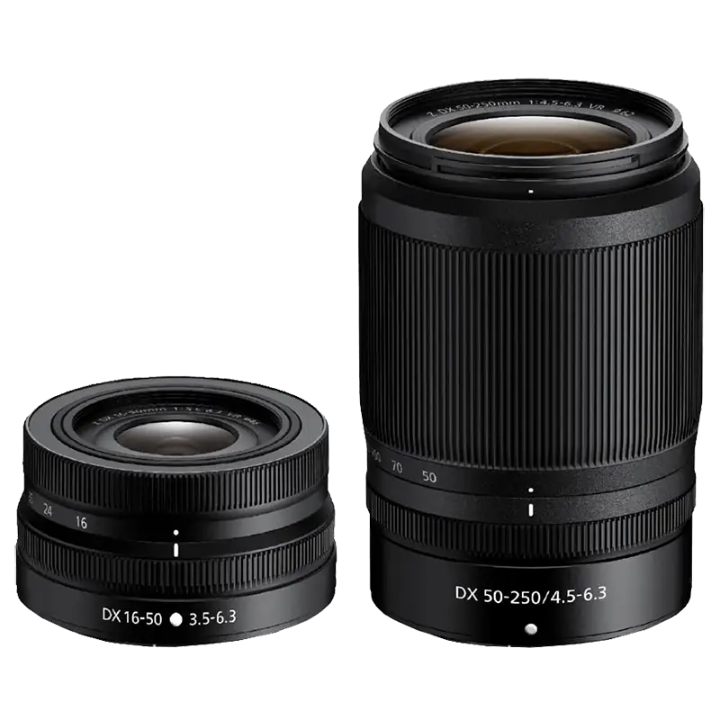 Nikon Z 30 + Nikkor Z 16-50 VR + Nikkor Z 50-250 VR