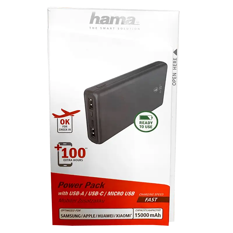 Hama powerbanka 15000 mAh