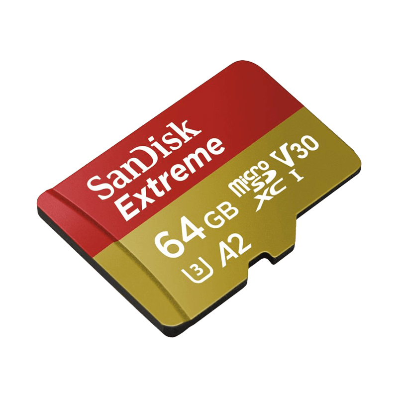 SanDisk extreme micro SDXC 64GB V30 + adaptér