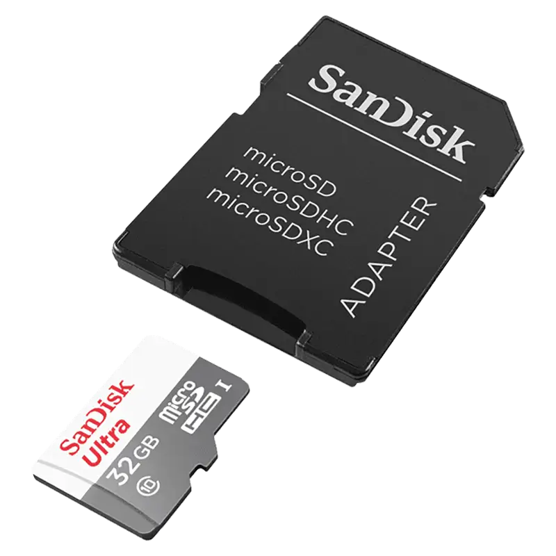 SanDisk MicroSDHC Ultra 32GB class 10 UHS-I + adaptér