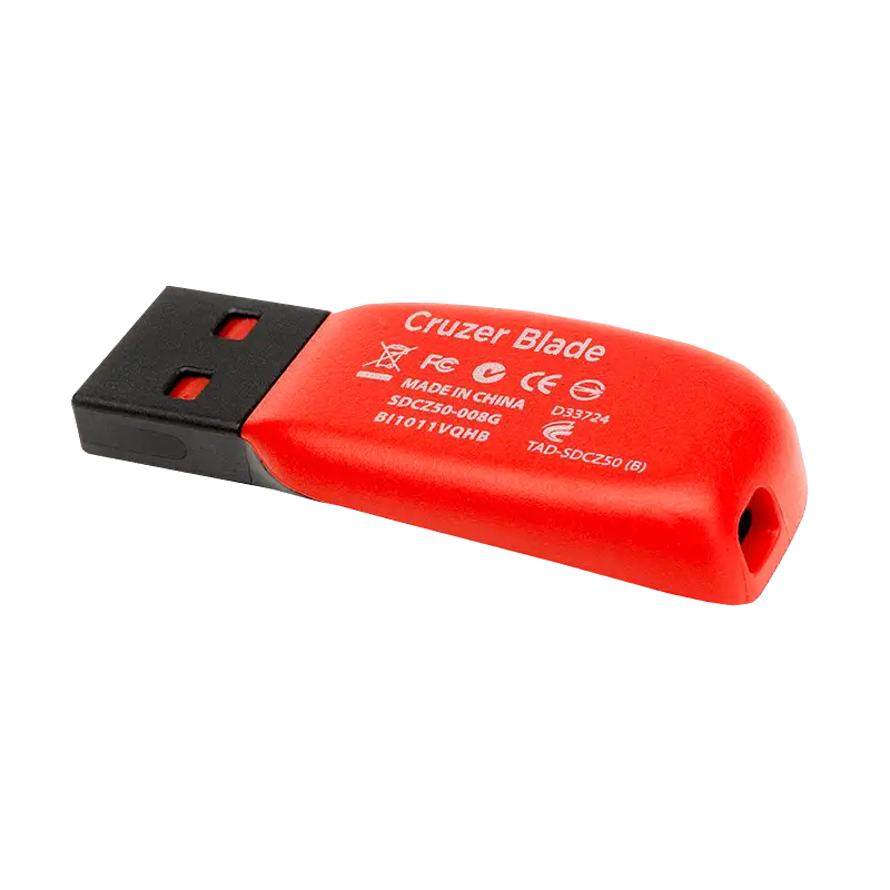 SanDisk cruzer blade USB 2 kľúč (rôzne veľkosti)